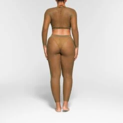 WARP KNIT COVER UP LONG SLEEVE CROPPED TOP | ARMY -SWIMwear Sale Store SKIMS LOUNGEWEAR AP LGS 2117 OA ARM 0014 BK