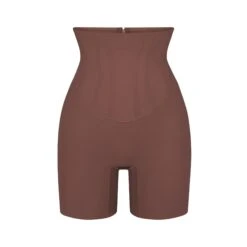 BONDED CORSET SHORT | COFFEE