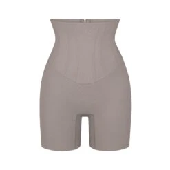 BONDED CORSET SHORT | STEEL