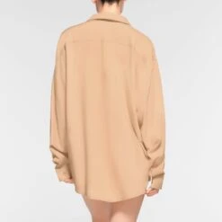 COVER UP SHIRT | OCHRE -SWIMwear Sale Store SKIMS LOUNGEWEAR TP SUR 3493 OC OCH 0013 BK