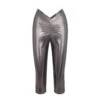 METALLIC SWIM V-WAIST PANT | CARBON