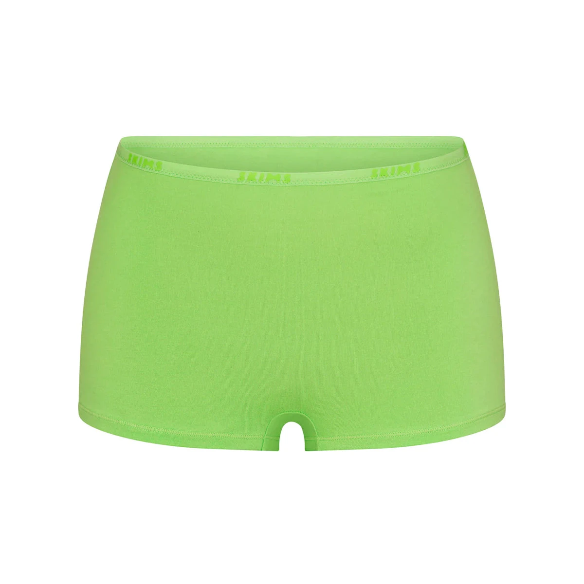 COTTON LOGO HOT PANT | NEON GREEN 3 COTTON LOGO HOT PANT | NEON GREEN