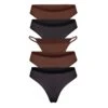 FITS EVERYBODY ESSENTIALS MULTI 5-PACK | COCOA MULTI -SWIMwear Sale Store SKIMS PANTY MIX 5PK ONX COAcopy