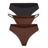 FITS EVERYBODY ESSENTIALS MULTI 3-PACK | COCOA MULTI -SWIMwear Sale Store SKIMS PANTY PN 3PK MIX ONX COA FLcopy