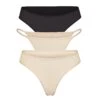 FITS EVERYBODY ESSENTIALS MULTI 3-PACK | SAND MULTI -SWIMwear Sale Store SKIMS PANTY PN 3PK MIX ONX SND FLcopy