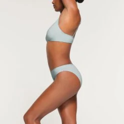 COTTON LOGO HIGH LEG BIKINI | FROST -SWIMwear Sale Store SKIMS PANTY PN BIK 2003 OB FRS 0011