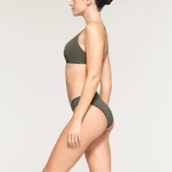 COTTON LOGO HIGH LEG BIKINI | JUNIPER -SWIMwear Sale Store SKIMS PANTY PN BIK 2003 OC JUN 0009