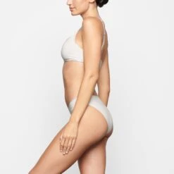 COTTON LOGO HIGH LEG BIKINI | MARBLE -SWIMwear Sale Store SKIMS PANTY PN BIK 2003 TC MBL 0013 SD