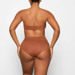 SMOOTHING HIGH-WAISTED BRIEF | BRONZE -SWIMwear Sale Store SKIMS PANTY PN BOY 2911 DA BRZ 0025 BK