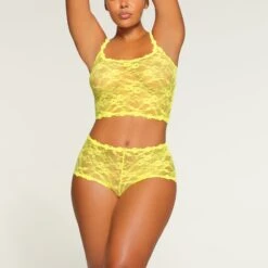 STRETCH LACE BOY SHORT | YELLOW HIGHLIGHTER 8 STRETCH LACE BOY SHORT | YELLOW HIGHLIGHTER -SWIMwear Sale Store SKIMS PANTY PN BOY 3583 MA YLH 1364 FR 89819a50 ac0e 4ef9 a73a 2446f304a743