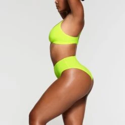 FITS EVERYBODY FULL BRIEF | GREEN HIGHLIGHTER -SWIMwear Sale Store SKIMS PANTY PN BRF 0233 NA GRH 014