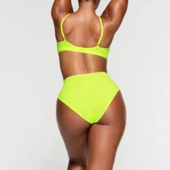 FITS EVERYBODY FULL BRIEF | GREEN HIGHLIGHTER -SWIMwear Sale Store SKIMS PANTY PN BRF 0233 NA GRH 020
