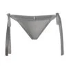 WOVEN SHINE TIE SIDE BRIEF | CHROME