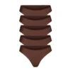 FITS EVERYBODY CHEEKY BRIEF 5-PACK | COCOA -SWIMwear Sale Store SKIMS PANTY PN CBR 2029 5PK COAcopy