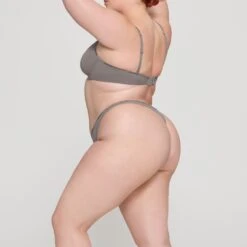 COTTON LOGO DIPPED THONG | SMOKE -SWIMwear Sale Store SKIMS PANTY PN DTH 2002 HC SMK 0010 SD a1d509bf 7ed7 4e17 a5c9 d0005d24bd29