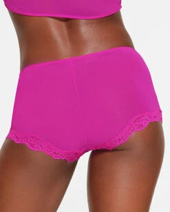 SUMMER MESH LACE BOY SHORT | FUCHSIA -SWIMwear Sale Store SKIMS PANTY PN HIP 3443 pantyshop