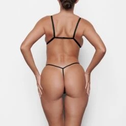 FITS EVERYBODY MICRO THONG | ONYX -SWIMwear Sale Store SKIMS PANTY PN MIC 0439 IB ONX BK