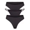 FITS EVERYBODY ESSENTIALS 3-PACK | ONYX -SWIMwear Sale Store SKIMS PANTY PN MIX 3PK ONXcopy
