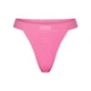 COTTON RIB THONG | SUGAR PINK