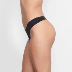 NAKED DIPPED THONG | ONYX -SWIMwear Sale Store SKIMS PANTY PN THG 0852 LB ONX SD