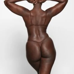 SPARKLE JERSEY MINI THONG | COCOA -SWIMwear Sale Store SKIMS PANTY PN THG 1667 YB COA 0020 BK