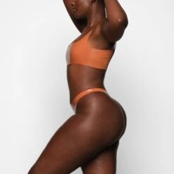 LATEX THONG | BRONZE -SWIMwear Sale Store SKIMS PANTY PN THG 1670 ZA BRZ 0014 SD