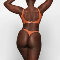 LATEX THONG | BRONZE -SWIMwear Sale Store SKIMS PANTY PN THG 1670 ZA BRZ 0021 BK