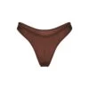 ULTRA FINE MESH THONG | MAHOGANY