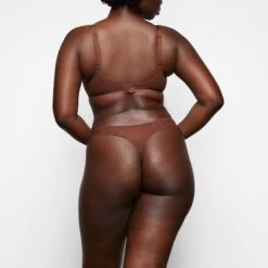 ULTRA FINE MESH THONG | MAHOGANY -SWIMwear Sale Store SKIMS PANTY PN THG 2167 RA MHG 031 BK