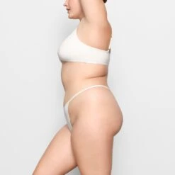 COTTON LOGO STRING THONG | MARBLE -SWIMwear Sale Store SKIMS PANTY PN THG 2642 EB MBL 0009 SD