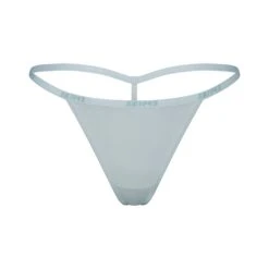 COTTON LOGO STRING THONG | FROST