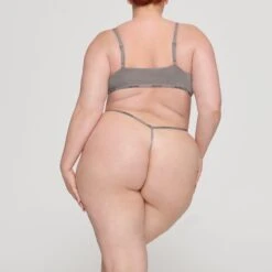 COTTON LOGO STRING THONG | SMOKE -SWIMwear Sale Store SKIMS PANTY PN THG 2642 HC SMK 0015 BK 9e2f85a2 fe57 4a7c 9dfc 56578d21fa90