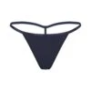 COTTON LOGO STRING THONG | NAVY