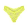 STRETCH LACE DIPPED THONG | YELLOW HIGHLIGHTER -SWIMwear Sale Store SKIMS PANTY PN THG 2968 YWH