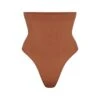 SEAMLESS SCULPT HIGH-WAISTED THONG | BRONZE