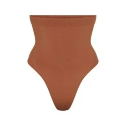 SEAMLESS SCULPT HIGH-WAISTED THONG | BRONZE