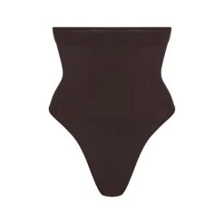 SEAMLESS SCULPT HIGH-WAISTED THONG | ESPRESSO