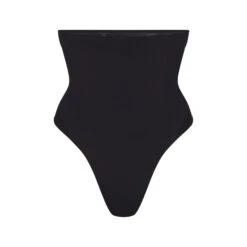 SEAMLESS SCULPT HIGH-WAISTED THONG | ONYX