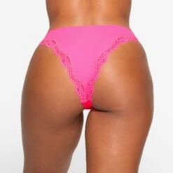 FITS EVERYBODY LACE CHEEKY TANGA PACK | NEON MULTI -SWIMwear Sale Store SKIMS PANTY PN THG 3632 LA NML 0013 BK