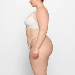 FITS EVERYBODY CORDED LACE STRING THONG | MARBLE -SWIMwear Sale Store SKIMS PANTY PN THG 4134 FC MBL 0006 SD