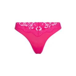 FITS EVERYBODY CORDED LACE DIPPED THONG | NEON ROSE