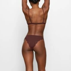 FITS EVERYBODY CORDED LACE TANGA | COCOA 10 FITS EVERYBODY CORDED LACE TANGA | COCOA -SWIMwear Sale Store SKIMS PANTY PN TNG 4133 FB COA 0013 BK