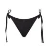 RHINESTONE TIE BIKINI BOTTOM | ONYX
