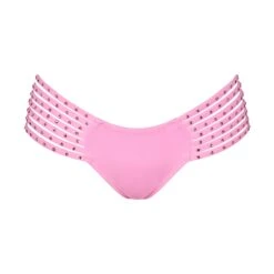 RHINESTONE STRAPPY BIKINI BOTTOM | LIGHT PINK