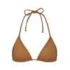 RHINESTONE TRIANGLE BIKINI TOP | ALMOND