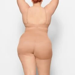 BARELY THERE HIGH-WAISTED SHORTIE | CLAY -SWIMwear Sale Store SKIMS SHAPEWEAR AP SHO 1760 NC CLY BK