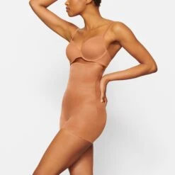 BARELY THERE HIGH-WAISTED SHORTIE | BRONZE -SWIMwear Sale Store SKIMS SHAPEWEAR AP SHO 1760 ND BRZ SD
