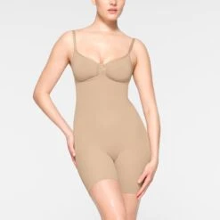 SEAMLESS SCULPT LOW BACK MID THIGH BODYSUIT | CLAY -SWIMwear Sale Store SKIMS SHAPEWEAR BD MDT 3371 IE CLY 0003 FR