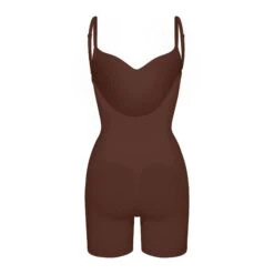 SEAMLESS SCULPT LOW BACK MID THIGH BODYSUIT | COCOA -SWIMwear Sale Store SKIMS SHAPEWEAR BD MDT 3375 COA BACK