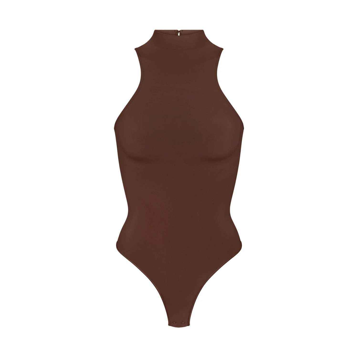 SEAMLESS SCULPT HIGH NECK THONG BODYSUIT | COCOA 3 SEAMLESS SCULPT HIGH NECK THONG BODYSUIT | COCOA